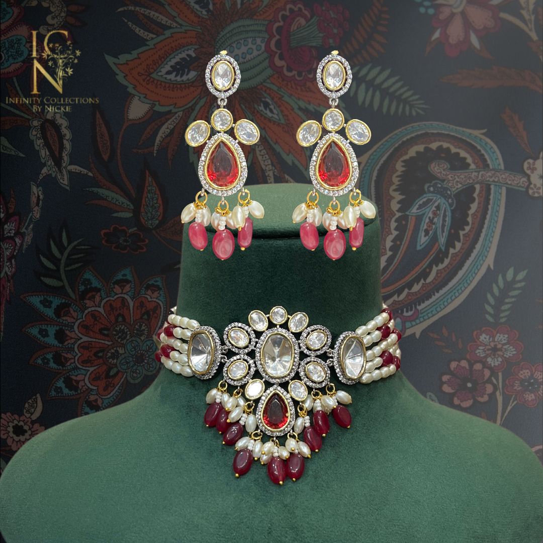 Uncut Kundan Polki Choker set