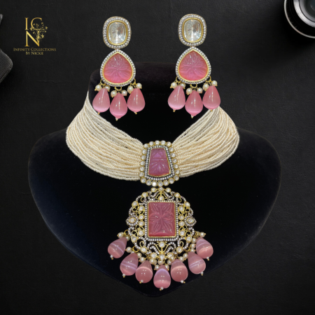 Victorian Kundan Necklace set