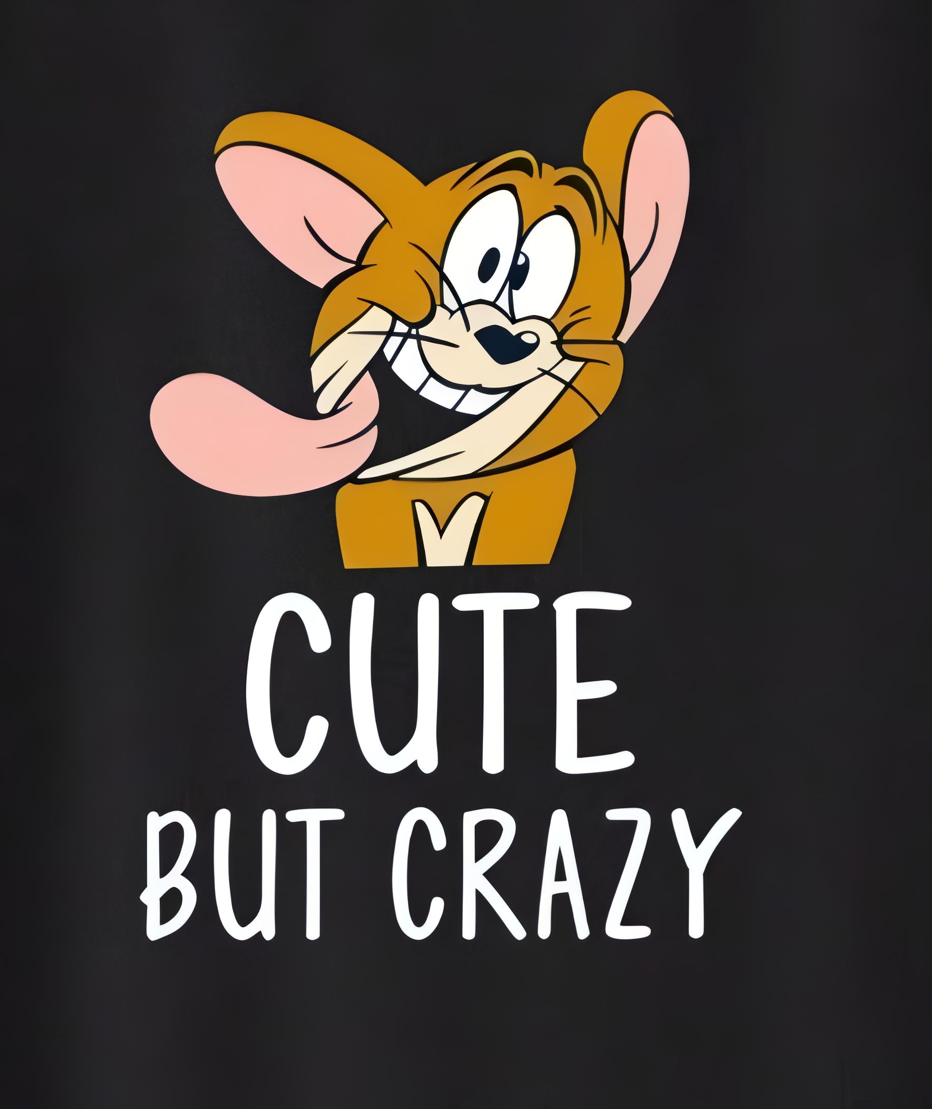 Cute but Crazy Jerry - Oversized T-Shirt - Image 2