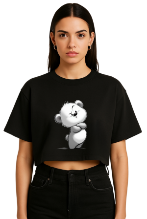 White bear crop top
