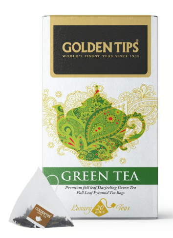 Green Full Leaf Pyramid - Tea Bags